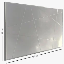 Wooden Art Miroir A331Y blanc - 130x62x2.2 cm