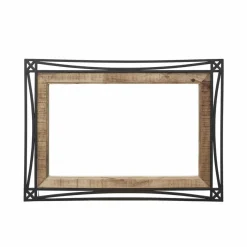 Bois & Chiffons Miroir design Manguier Pondicherry Noir - 104x3x74 cm
