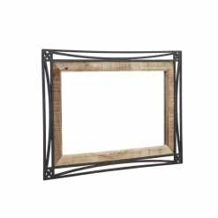 Bois & Chiffons Miroir design Manguier Pondicherry Noir - 104x3x74 cm