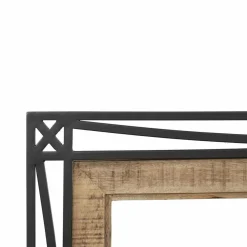 Bois & Chiffons Miroir design Manguier Pondicherry Noir - 104x3x74 cm