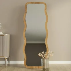 Sale Homitis Miroir sur pieds Aror naturel - 50x160x2.2 cm