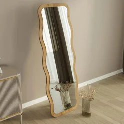 Sale Homitis Miroir sur pieds Aror naturel - 50x160x2.2 cm