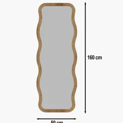 Sale Homitis Miroir sur pieds Aror naturel - 50x160x2.2 cm