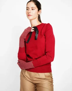 Femme Assuili Mitaines Lola bordeaux