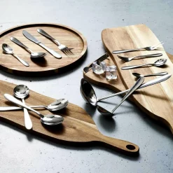 New Cook Concept Ménagère avec coffret en bois & tiroir noire - 84 pièces