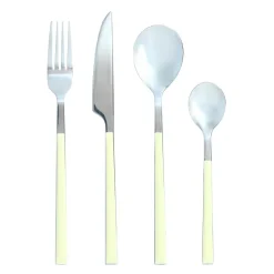 Hot Menastyl Ménagère Colorama crème- 24 Pièces