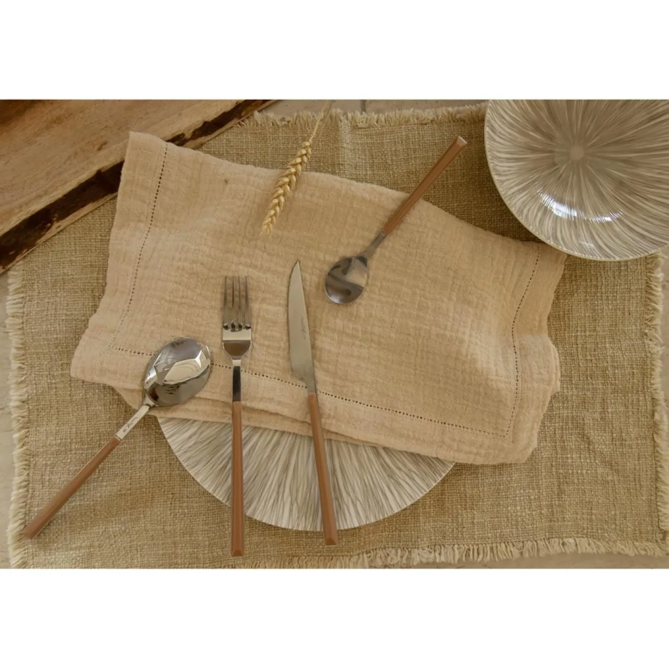 Menastyl Ménagère Colorama noisette - 24 Pièces