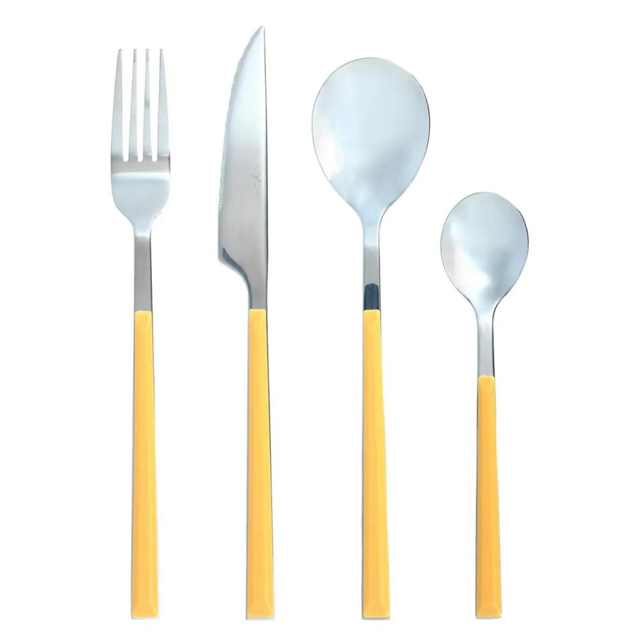 Outlet Menastyl Ménagère Colorama safran - 24 Pièces