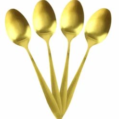 Home Deco Factory Ménagère dorée - 16 pièces