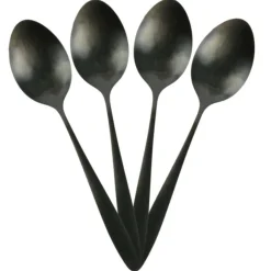 The Home Déco Factory Ménagère noire - 16 pièces