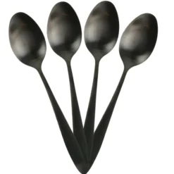 The Home Déco Factory Ménagère noire - 16 pièces