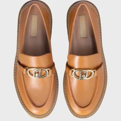 Femme Liu-Jo Mocassins en Cuir Cora cognac