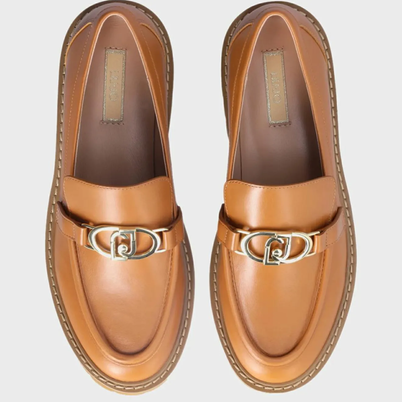 Femme Liu-Jo Mocassins en Cuir Cora cognac