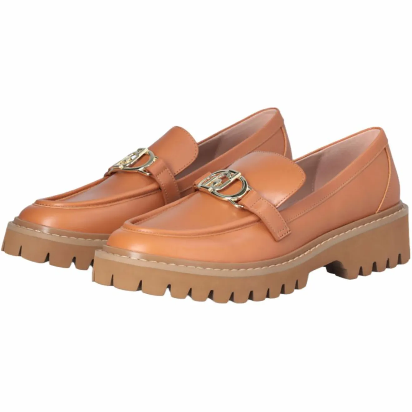 Femme Liu-Jo Mocassins en Cuir Cora cognac
