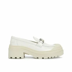New Dior Mocassins en cuir crème