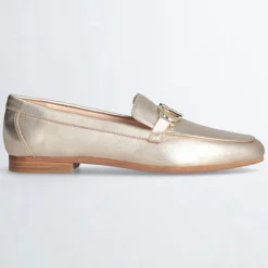 Femme Liu-Jo Mocassins en Cuir Emel dorés