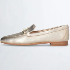 Femme Liu-Jo Mocassins en Cuir Emel dorés