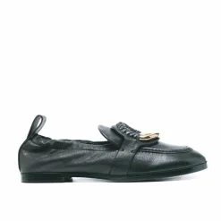 Femme See by Chloé Mocassins en cuir noirs