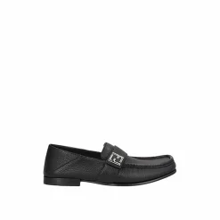 Homme Fendi Mocassins en cuir noirs