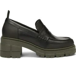 Femme Marc O'Polo Mocassins en Cuir semelle épaisse noirs