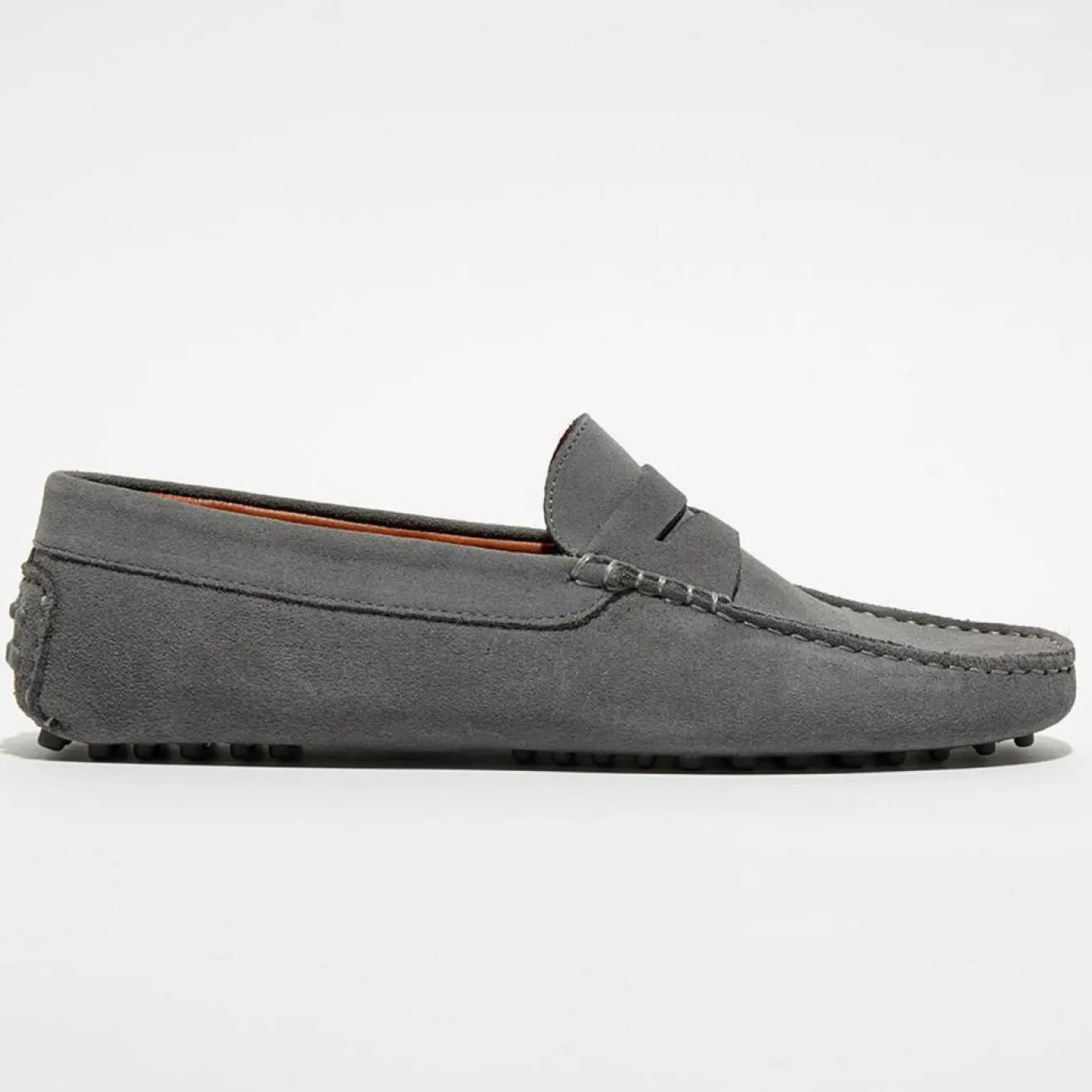 New Loafers Mocassins en Velours de Cuir Adam gris
