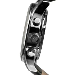 Homme Richtenburg Montre automatique Homme en Cuir Athen noir/argenté