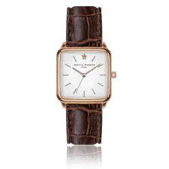 Femme Amelia Parker Montre Femme Bay en Cuir marron