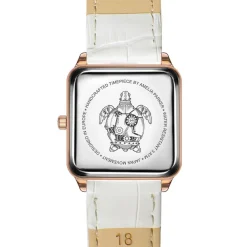 Femme Amelia Parker Montre Femme Bay en Cuir blanche