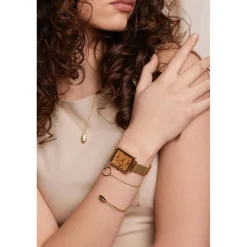 Femme Amelia Parker Montre Femme Boracay en Acier dorée