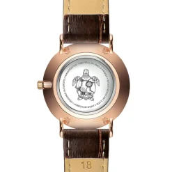 Femme Amelia Parker Montre Femme Classique en Cuir marron