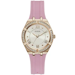 Outlet Guess Montre Femme Cosmo en Caoutchouc rose