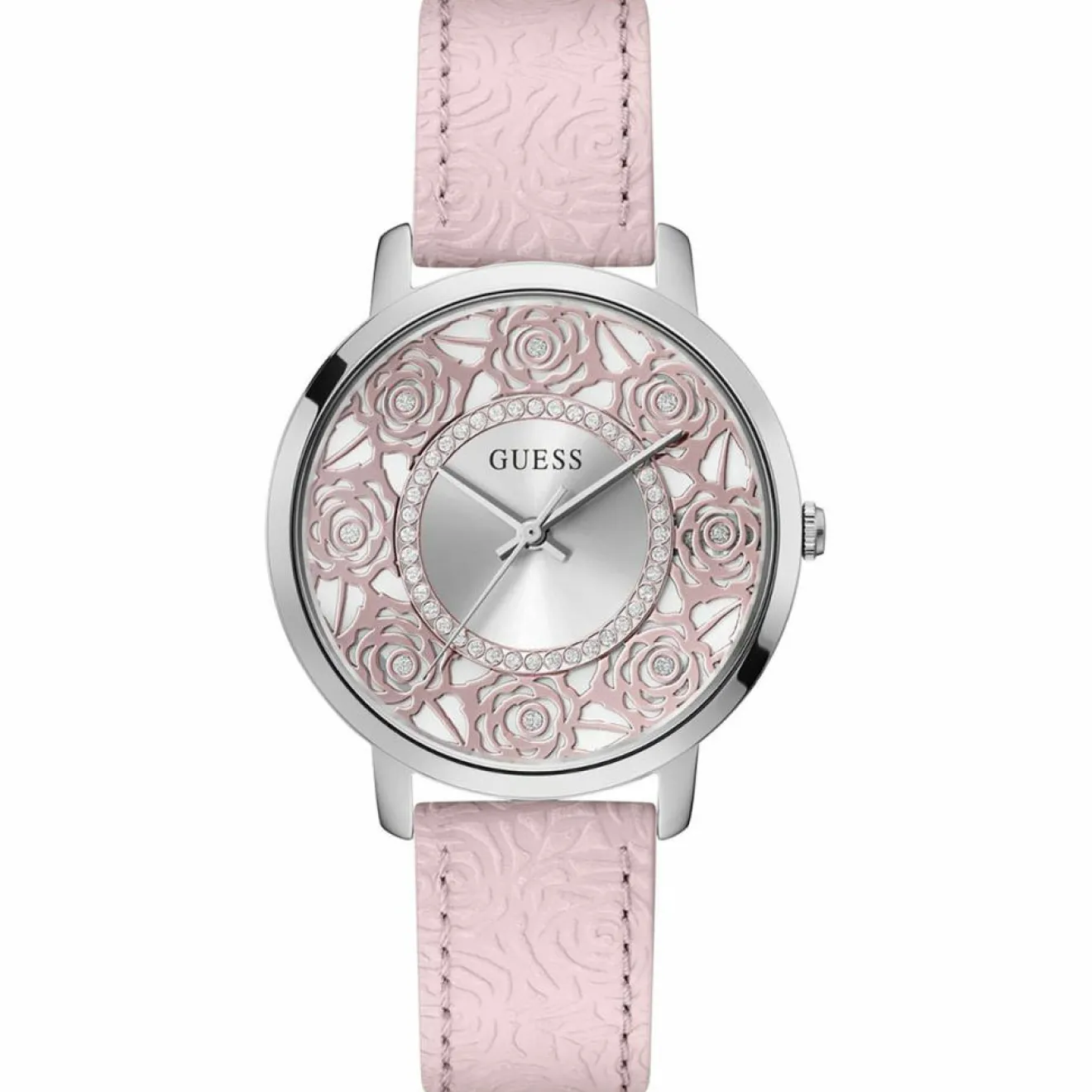 New Guess Montre Femme Dahlia en Cuir rose