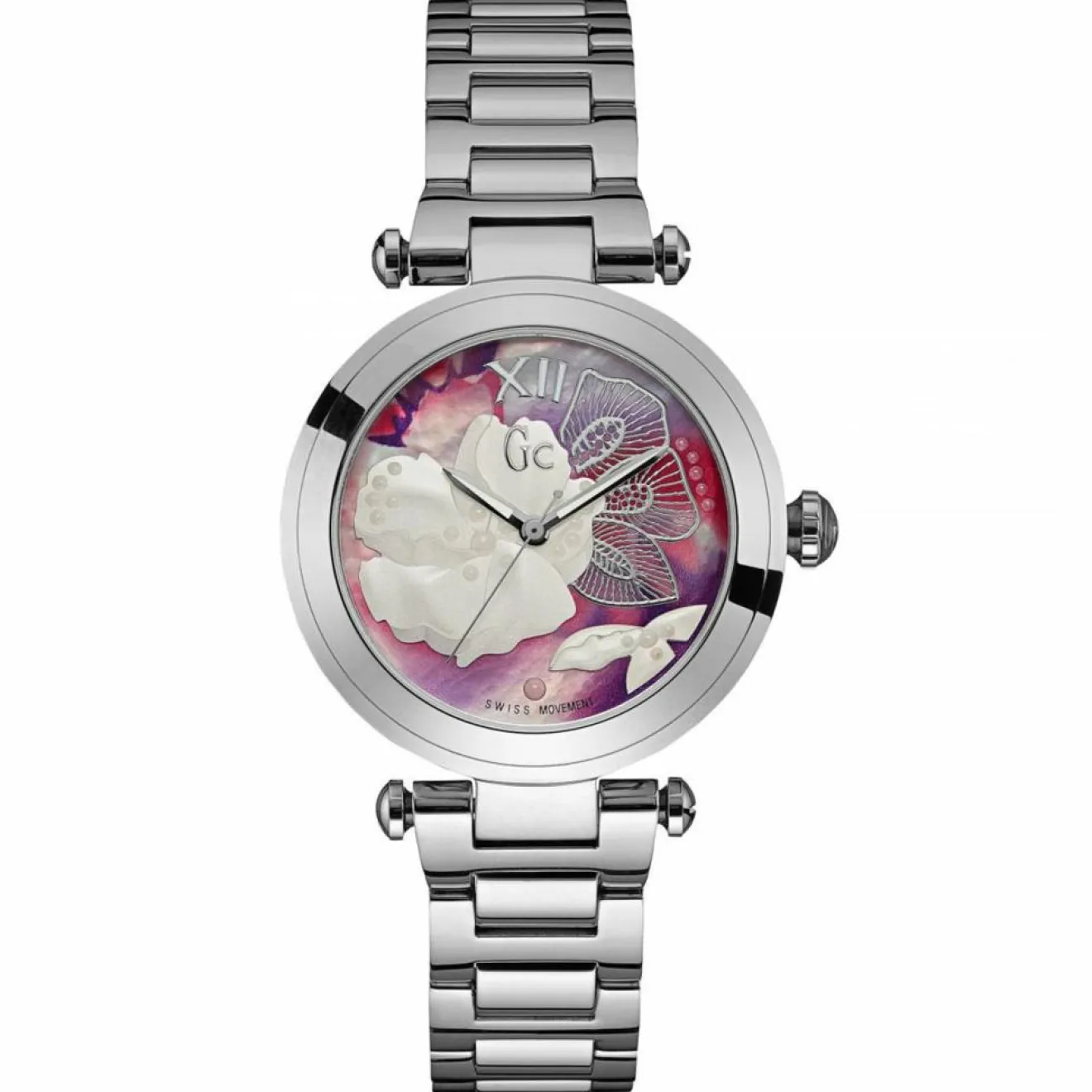Discount Guess Collection Montre Femme en Acier argentée