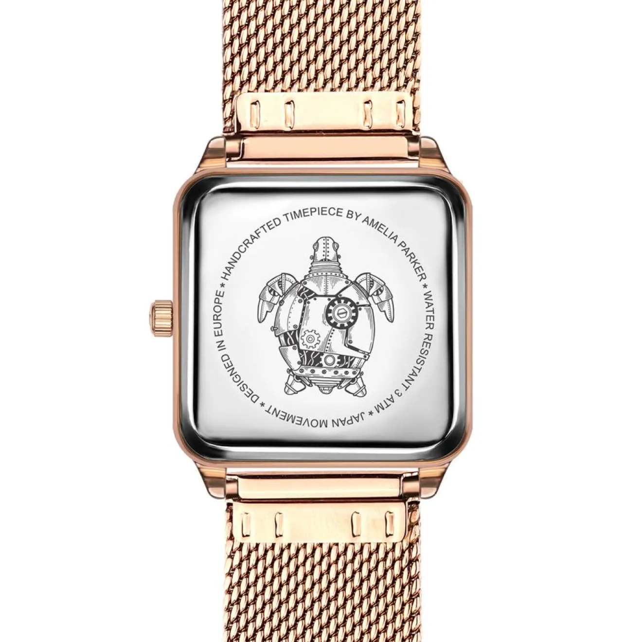 Best Amelia Parker Montre Femme en Acier Gold Plaza rose doré