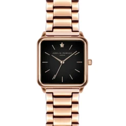 Clearance Amelia Parker Montre Femme en Acier Night Plaza rose doré