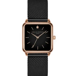 Amelia Parker Montre Femme en Acier Night Plaza noire