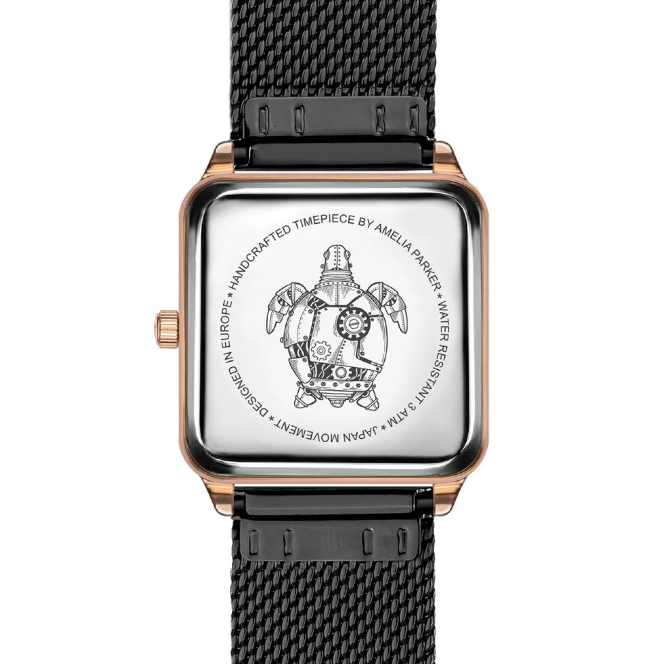 Amelia Parker Montre Femme en Acier Night Plaza noire