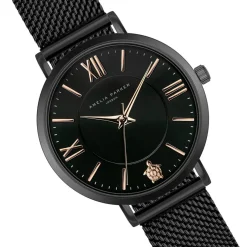 Hot Amelia Parker Montre Femme en Acier Petite noire