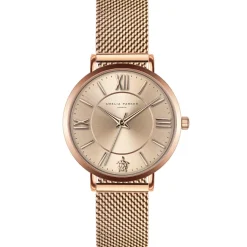 Amelia Parker Montre Femme en Acier Petite rose doré