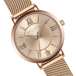 Amelia Parker Montre Femme en Acier Petite rose doré