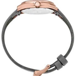 Baldinini Montre Femme en Cuir & cristaux Swarovski Adria gris foncé