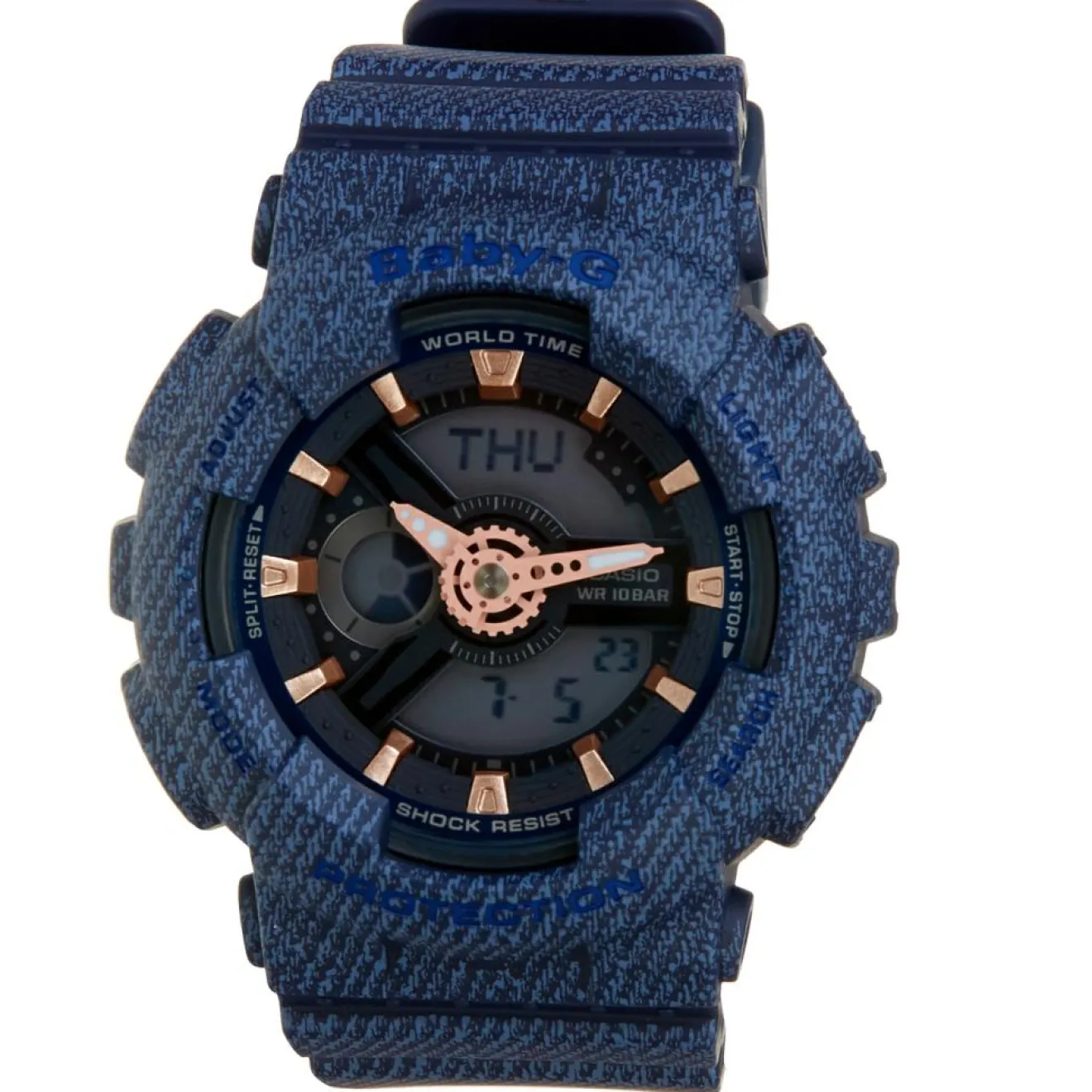 Discount Baby-G Montre Femme en Résine bleu foncé
