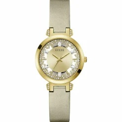 Femme Guess Montre Femme en Silicone dorée