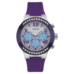Femme Guess Montre Femme en Silicone violette