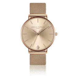 Hot Amelia Parker Montre Femme Gold Sky en Acier rose doré
