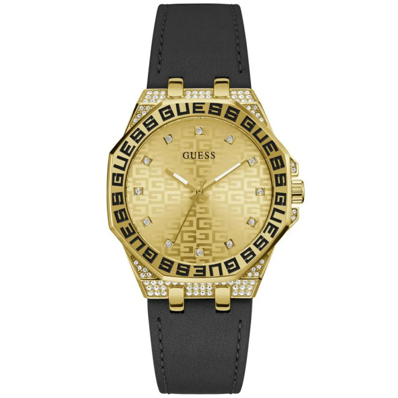Femme Guess Montre Femme Insignia en Cuir noire