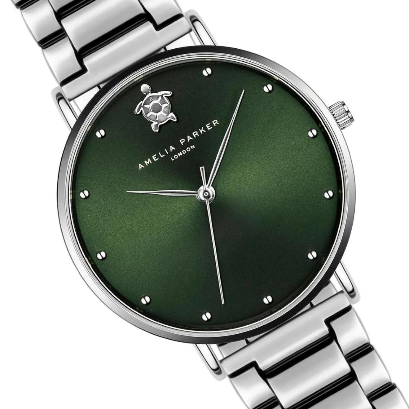 Femme Amelia Parker Montre Femme Maya Bay en Acier argentée