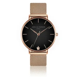 Femme Amelia Parker Montre Femme Midnight Moon en Acier rose doré
