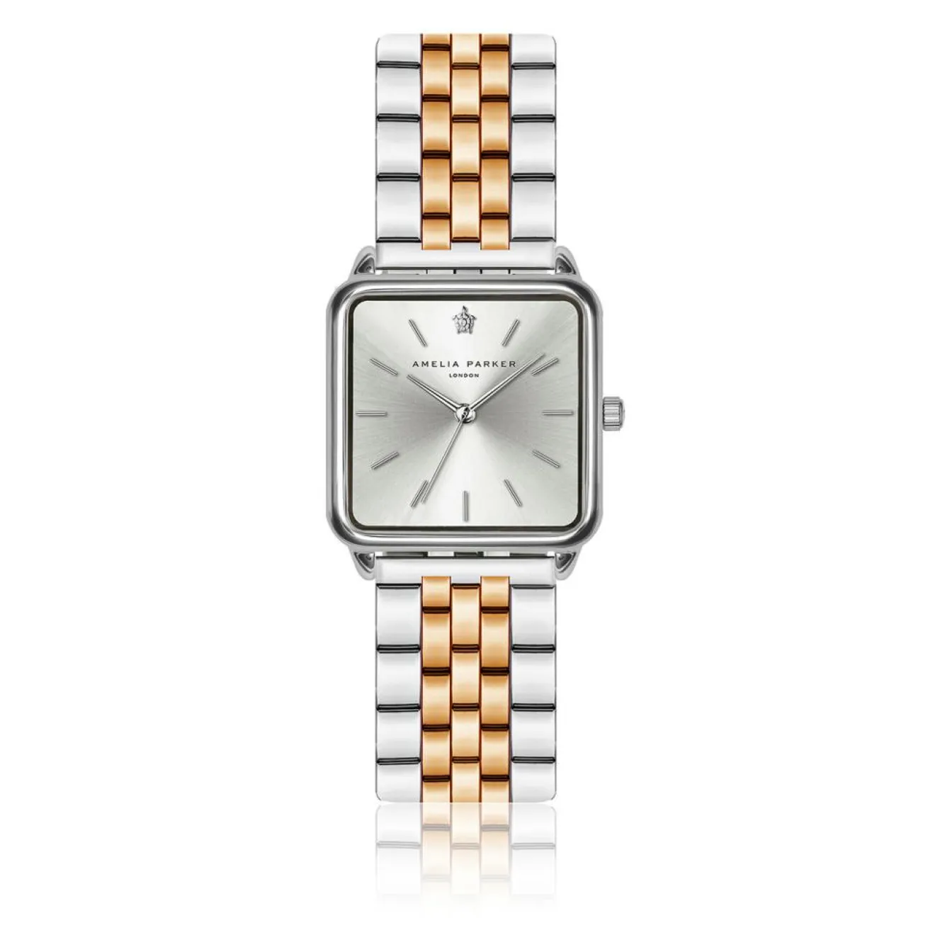 Sale Amelia Parker Montre Femme Plaza en Acier rose doré/argenté