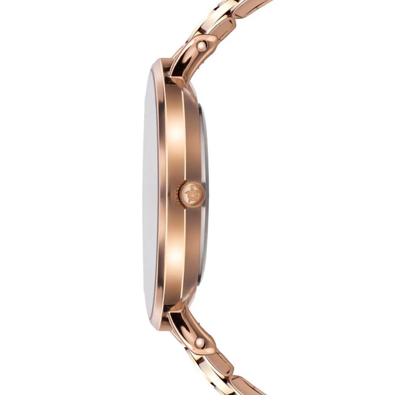 Femme Amelia Parker Montre Femme Rose Turtle en Acier rose doré